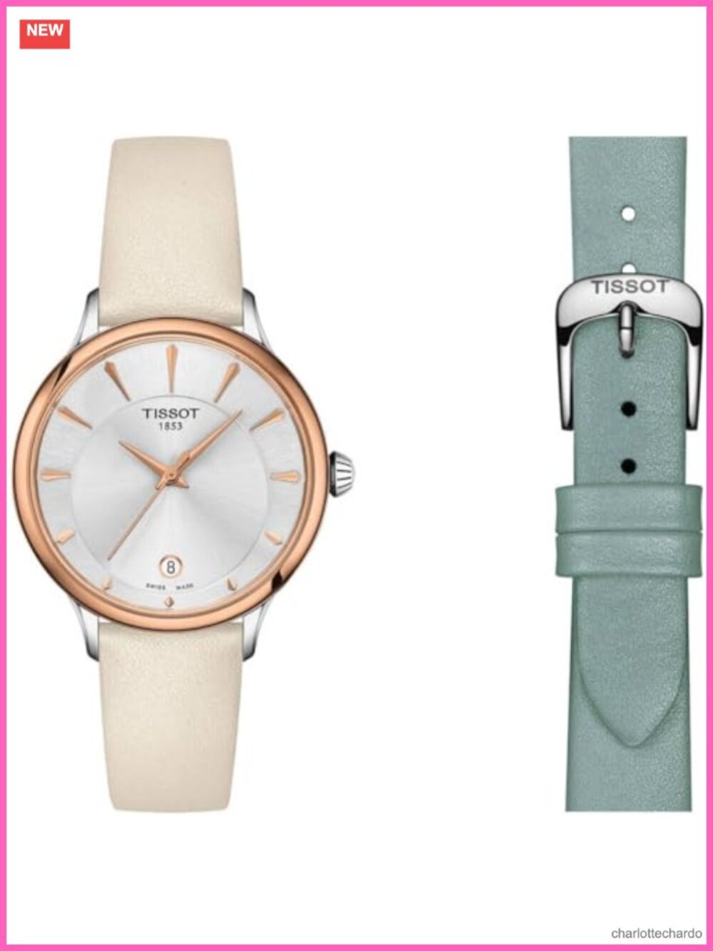 Tissot Odaci-T Swiss Quartz Sapphire Crystal Watch with Leather Straps